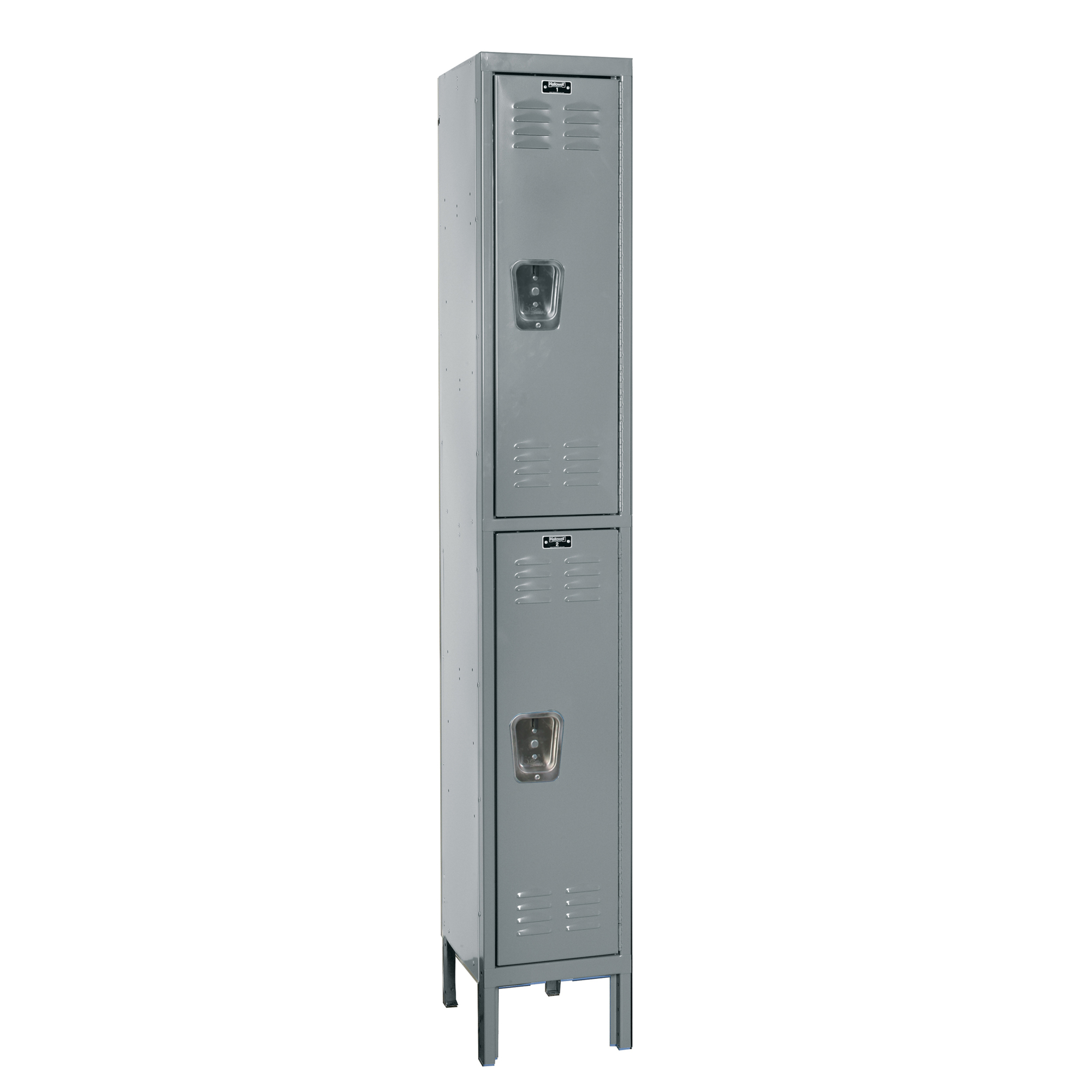 Hallowell, Double Tier Premium Locker, Height 66 in, Width 12 in, Color Dark Gray, Model# U1256-2HG